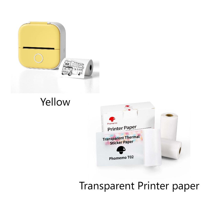 Portable Mini Thermal Label Printer Home Photo Printer Student Wrong Question Printer Bluetooth-compatible Mini Label Printer Price Tag What Else You Got?