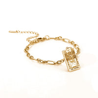 12 Tarot Card Charm Bracelet – Mystical Fashion Jewelry with Gold & Steel Options