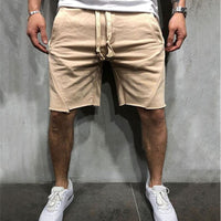Men's Grey Gym Shorts – Breathable Cotton Athletic Training Shorts for Workouts & Casual Wear