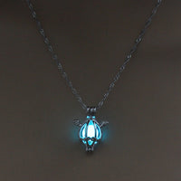 Glow-in-the-Dark Angel Necklace – Multicolor Luminous Pendant