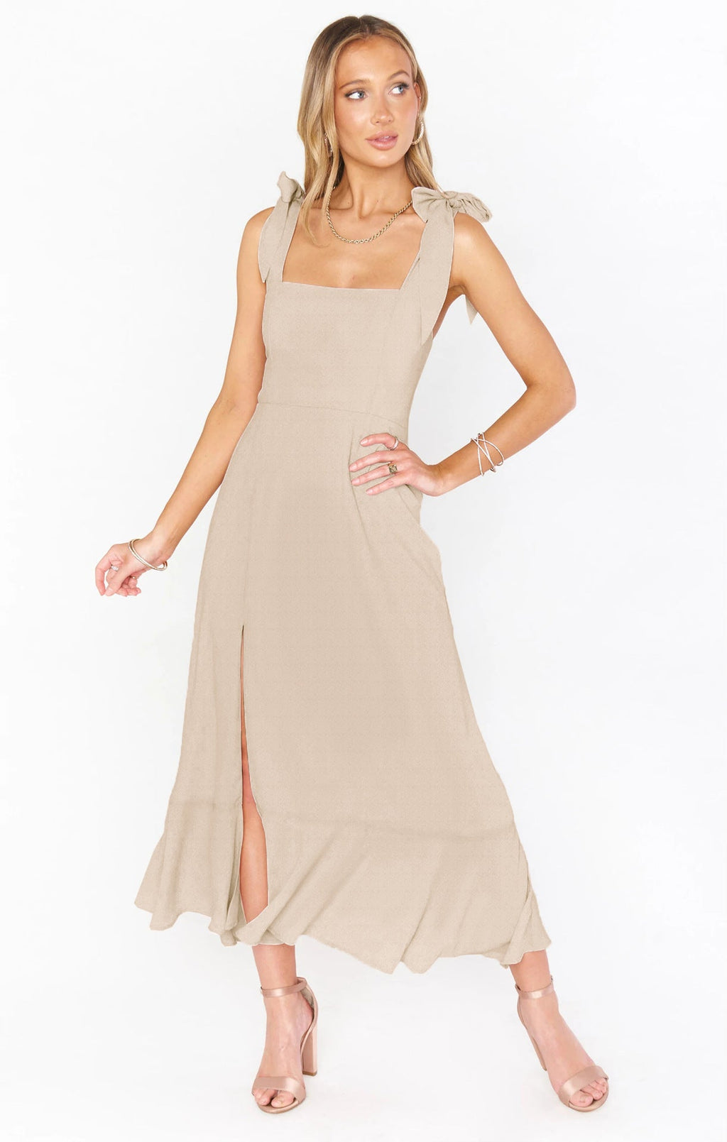 Temperament Suspender Split Dress With Lace-up Design Fashion Summer Ruffled Beach Dresses For Women What Else You Got?
