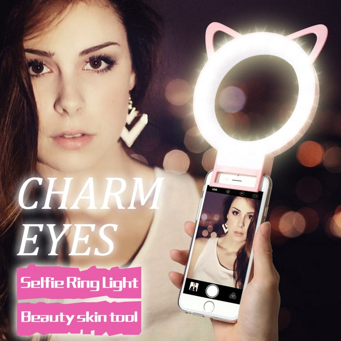 LED Selfie Ring Light for Phone – USB Photography Light