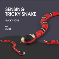 Motion-Activated Snake Pet Toy – Interactive Slithering Toy with Obstacle Avoidance