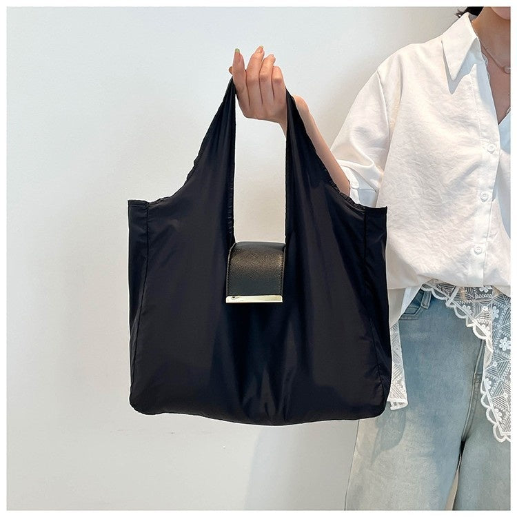 Women's Handbag With Key-ring Design Lightweight Shoulder Bag Large Capacity Shopping Bags What Else You Got?