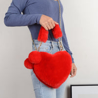 Heartwarming Love Bags Soft Plush Valentine's Handbag - Perfect for Women's Gifts
