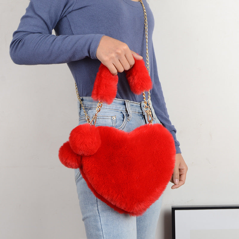 Love Bags Soft Plush Handbags Women Valentine's Day Party Bag What Else You Got?