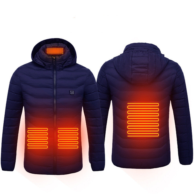 Winter Heated Jacket USB Electric Cotton Coat Zip-up Heater Thermal Clothing Heating Vest For Men What Else You Got?
