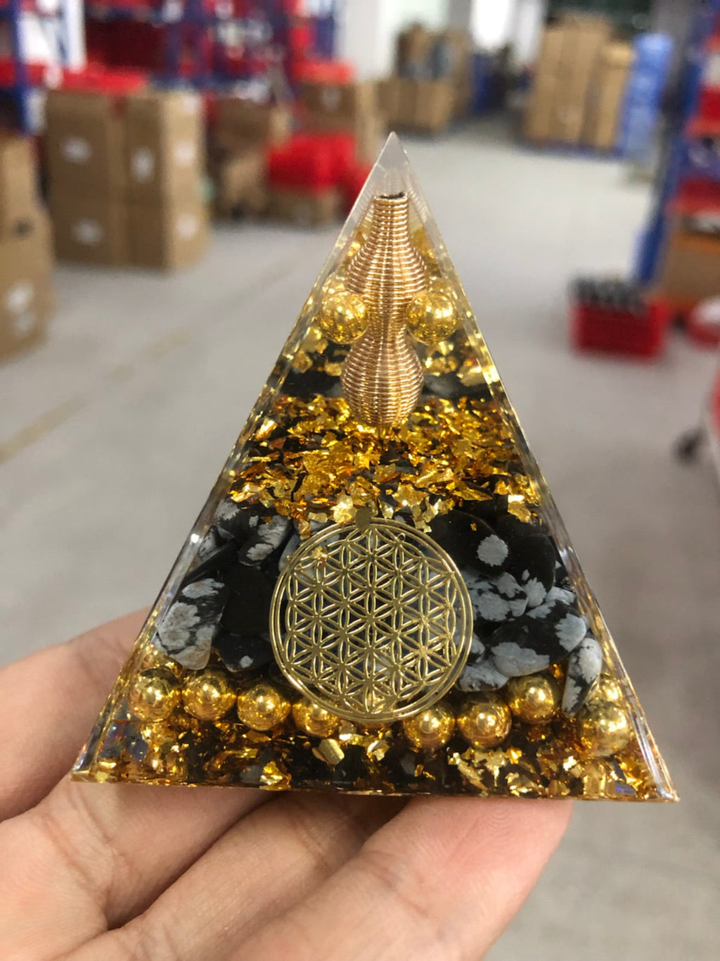 Reiki Orgonite Energy Orgon Pyramid Gathering Fortune Helping Soothe the soul Chakra Resin Decorative Craft Jewelry Cube What Else You Got?