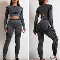 DivineFit™ Christian Yoga Pants & Long Sleeve Tops - Butt Lifting, Slim Workout Clothing - Eco-Friendly & Modest Sportswear
