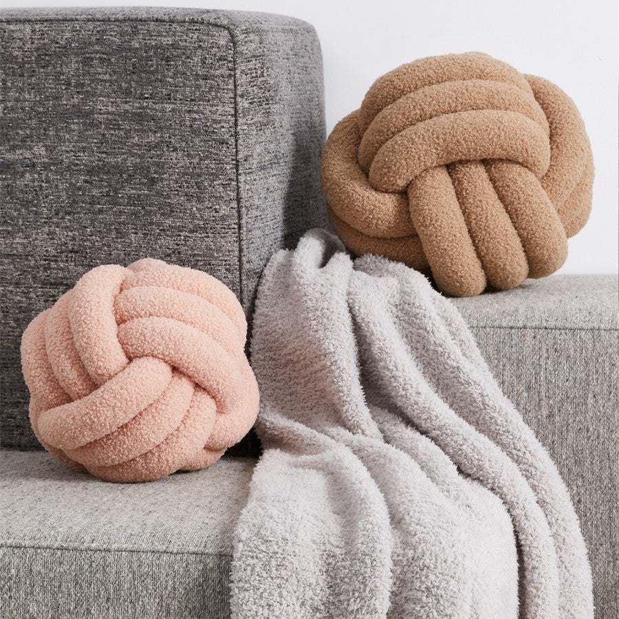 Simple Bedroom Sofa Knotted Ball Pillow What Else You Got?