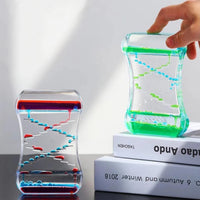 Elegant Fluid Hourglass Timer - Quicksand Decor for Home & Office - Resin Timepiece Gift