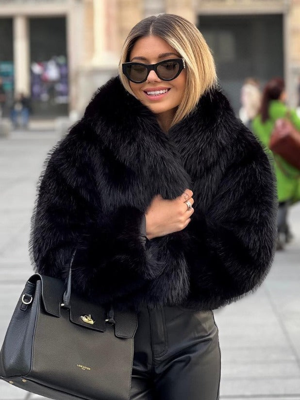 Fluffy Warm Plush Lapel Coat What Else You Got?