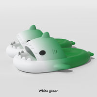 Step in Faith: Gradient Shark Slippers for Men
