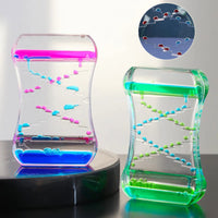 Elegant Fluid Hourglass Timer - Quicksand Decor for Home & Office - Resin Timepiece Gift