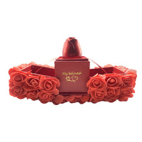 Eternal Rose & Crystal Necklace Gift Set - Forever Love Valentine's Day Jewelry Box for Her
