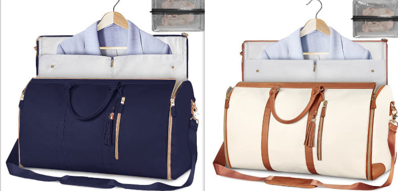 Large Capacity Travel Duffle Bag Women's Handbag Folding Suit Bag Waterproof Clothes Totes What Else You Got?