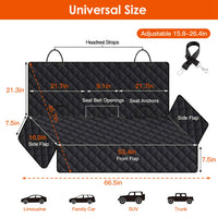 Waterproof Dog Car Seat Cover - Scratchproof Pet Rear Seat Protector for Car, Truck & SUV