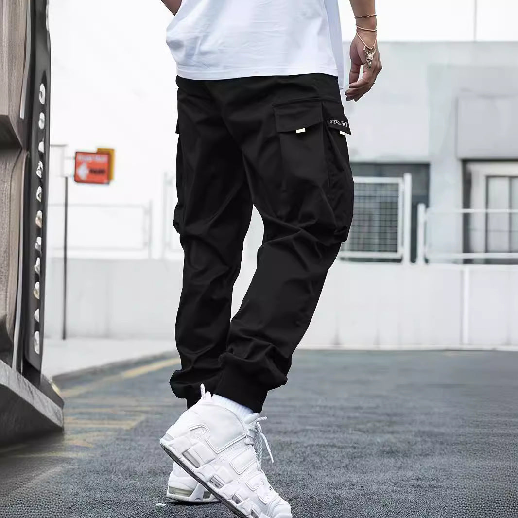 Multi-pocket Cargo Pants Men's Casual Hip-Hop Drawstring Trousers Outdoor Streetwear Sports Pant What Else You Got?