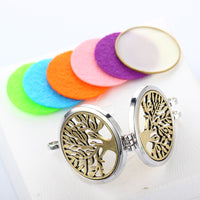 Glow-in-the-Dark Tree of Life Necklace – Luminous Zinc Alloy Pendant 45 cm