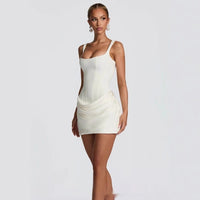 Divine Elegance: Sleeveless Corset Party & Wedding Dress in Radiant Summer Colors