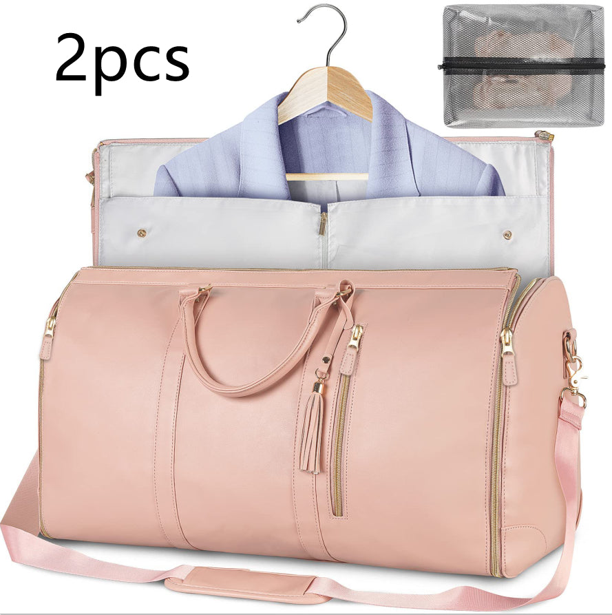 Large Capacity Travel Duffle Bag Women's Handbag Folding Suit Bag Waterproof Clothes Totes What Else You Got?
