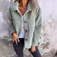 Cozy Lamb Wool Winter Coat - Warm & Stylish Women's Lapel Jacket (S-3XL)