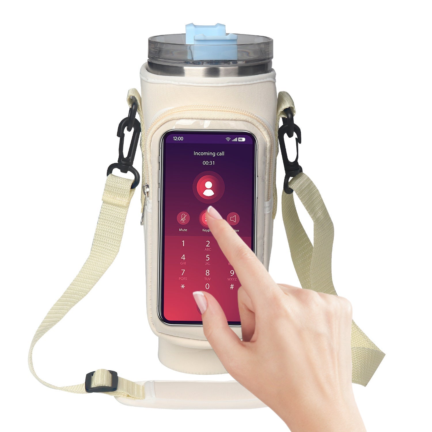 40oz Cup Cover Transparent Touch Screen Neoprene kitchen gadgets What Else You Got?