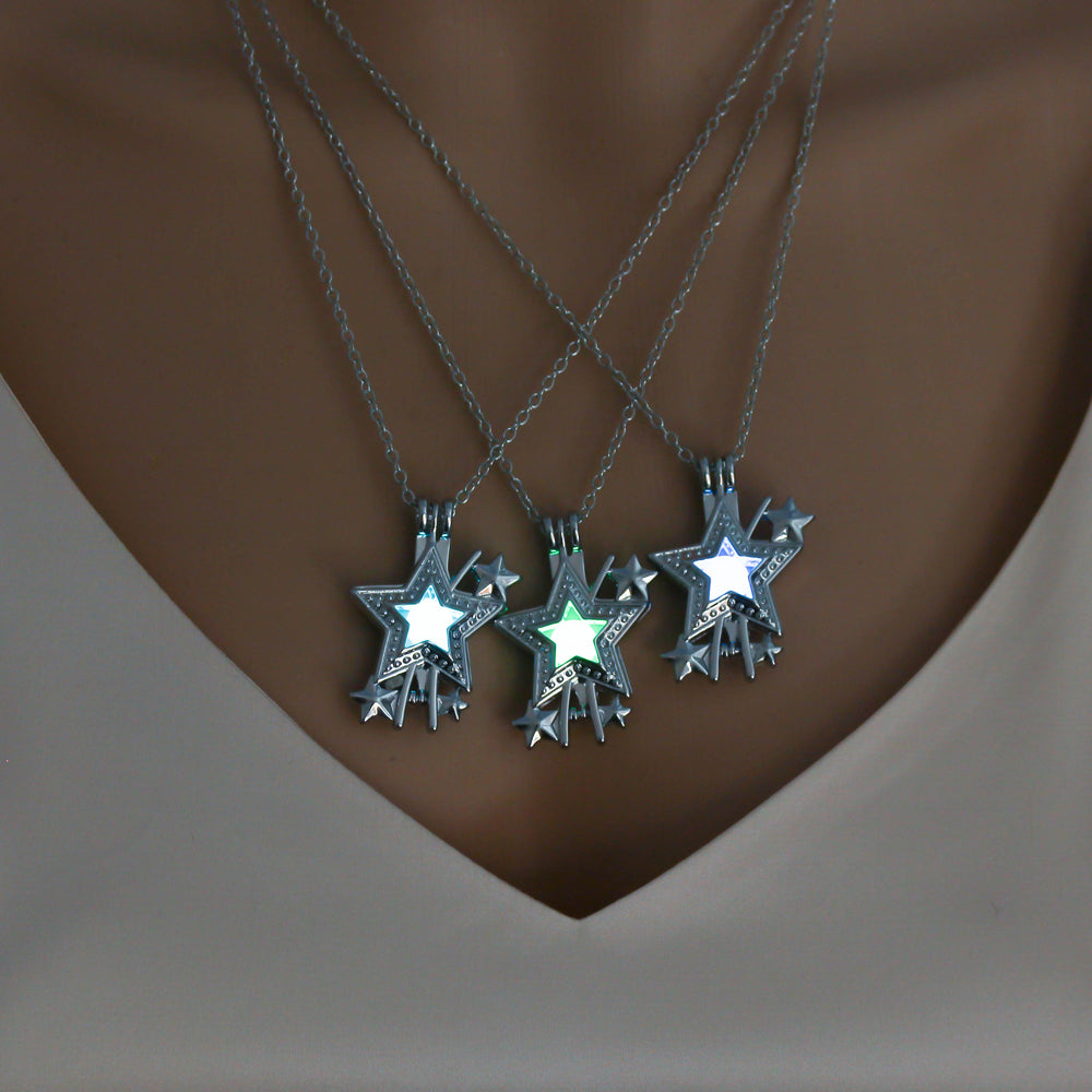 Glow-in-the-dark hip-hop rock star necklace What Else You Got?