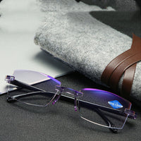 Blue Light Blocking Glasses - Diamond Cut Anti-Glare Readers for Digital Eye Strain Relief