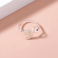 Glow-in-the-Dark Dog Paw Ring – Adjustable Luminous Copper Ring for Pet Lovers