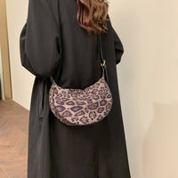 Leopard Print Crossbody Bag – Soft Oxford Dumpling Shoulder Purse