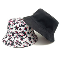 Musical Note Bucket Hat – Retro Print Summer Hat for Men & Women – Festival & Beach Style