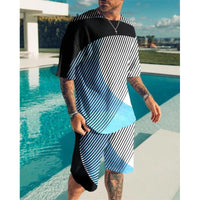 Men’s Short-Sleeve Leisure Set – Lightweight Two-Piece Casual Outfit for Travel