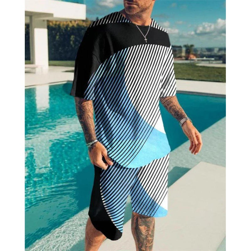 Short Sleeve Foreign Trade Men Leisure Set Suit What Else You Got?