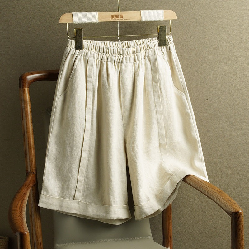Comfy Plus-Size Straight-Leg Shorts – Flattering & Breathable Women's Shorts for Everyday Wear