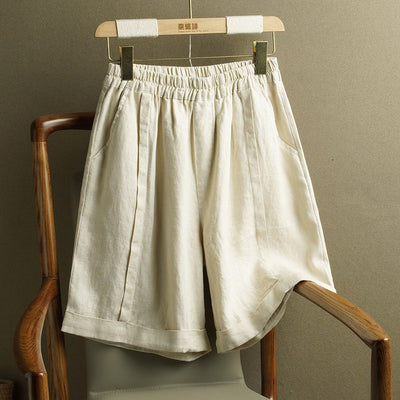 Comfy Plus-Size Straight-Leg Shorts – Flattering & Breathable Women's Shorts for Everyday Wear