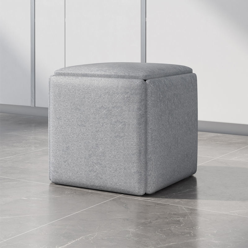 Rubik’s Cube Combination Stool – Multifunctional 5‑in‑1 Storage Ottoman with Flannel or Leather Finish What Else You Got?