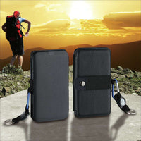 Portable Solar Power Bank - 9W Folding Charger for Hiking, Camping & Travel - 5V 2.1A USB Output - God's Gift of Sustainable Energy