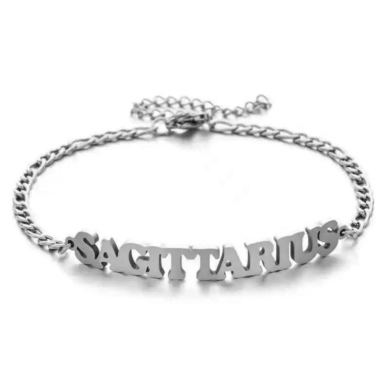 Stainless Steel Zodiac Letter Bracelet What Else You Got?