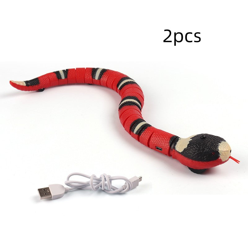 Smart Sensing Interactive Cat Toys Automatic Eletronic Snake Cat Teasering Play USB Rechargeable Kitten Toys For Cats Dogs Pet What Else You Got?