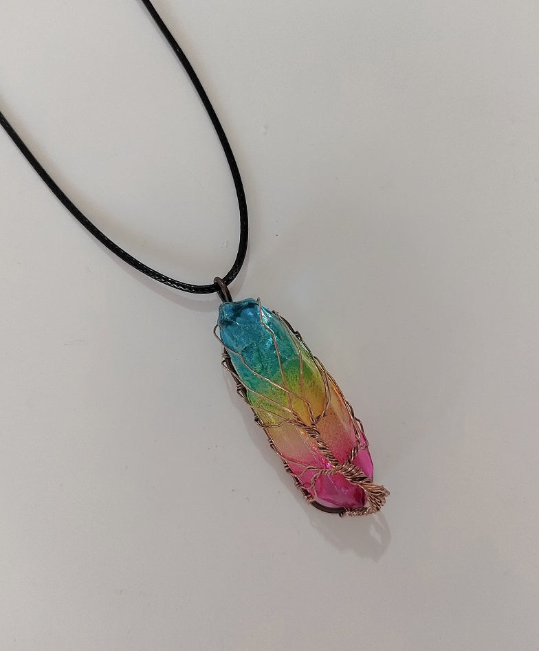 Tree of Life Crystal Pillar Pendant Necklace What Else You Got?