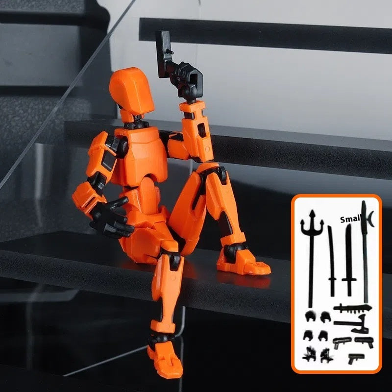 Multi‑Jointed Shapeshift Robot Figure – 3D‑Printed Movable Action Model with Weapons & Accessories What Else You Got?