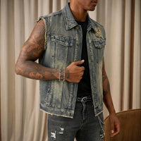 Mens Autumn Lapel Loose-Fit Versatile Jacket Top