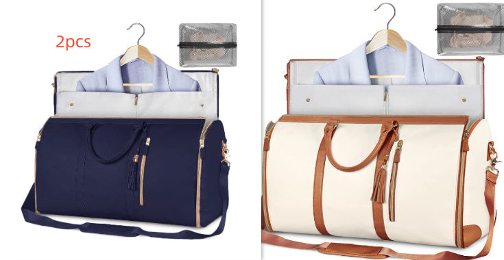 Large Capacity Travel Duffle Bag Women's Handbag Folding Suit Bag Waterproof Clothes Totes What Else You Got?