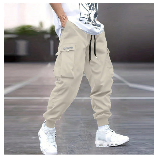 Multi-pocket Cargo Pants Men's Casual Hip-Hop Drawstring Trousers Outdoor Streetwear Sports Pant What Else You Got?