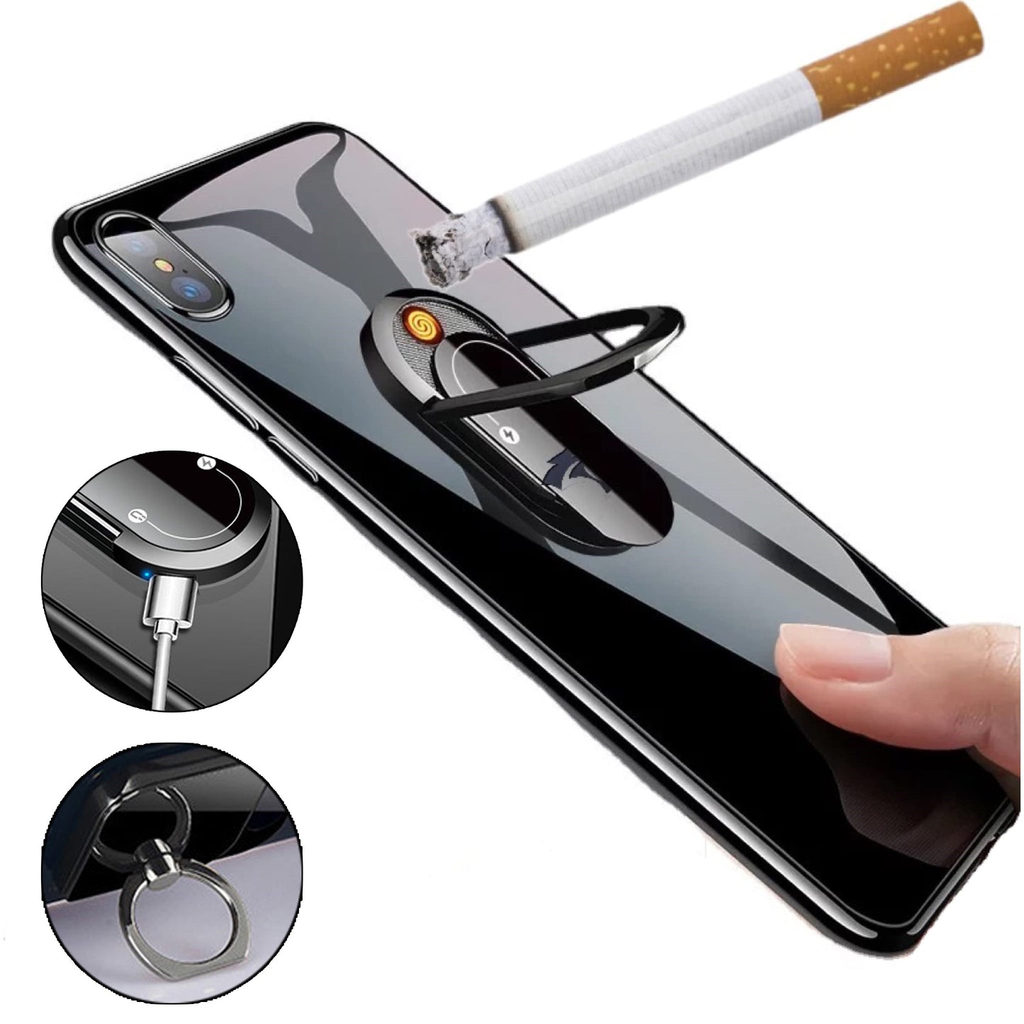 2‑in‑1 USB Plasma Lighter & Mobile Phone Holder What Else You Got?
