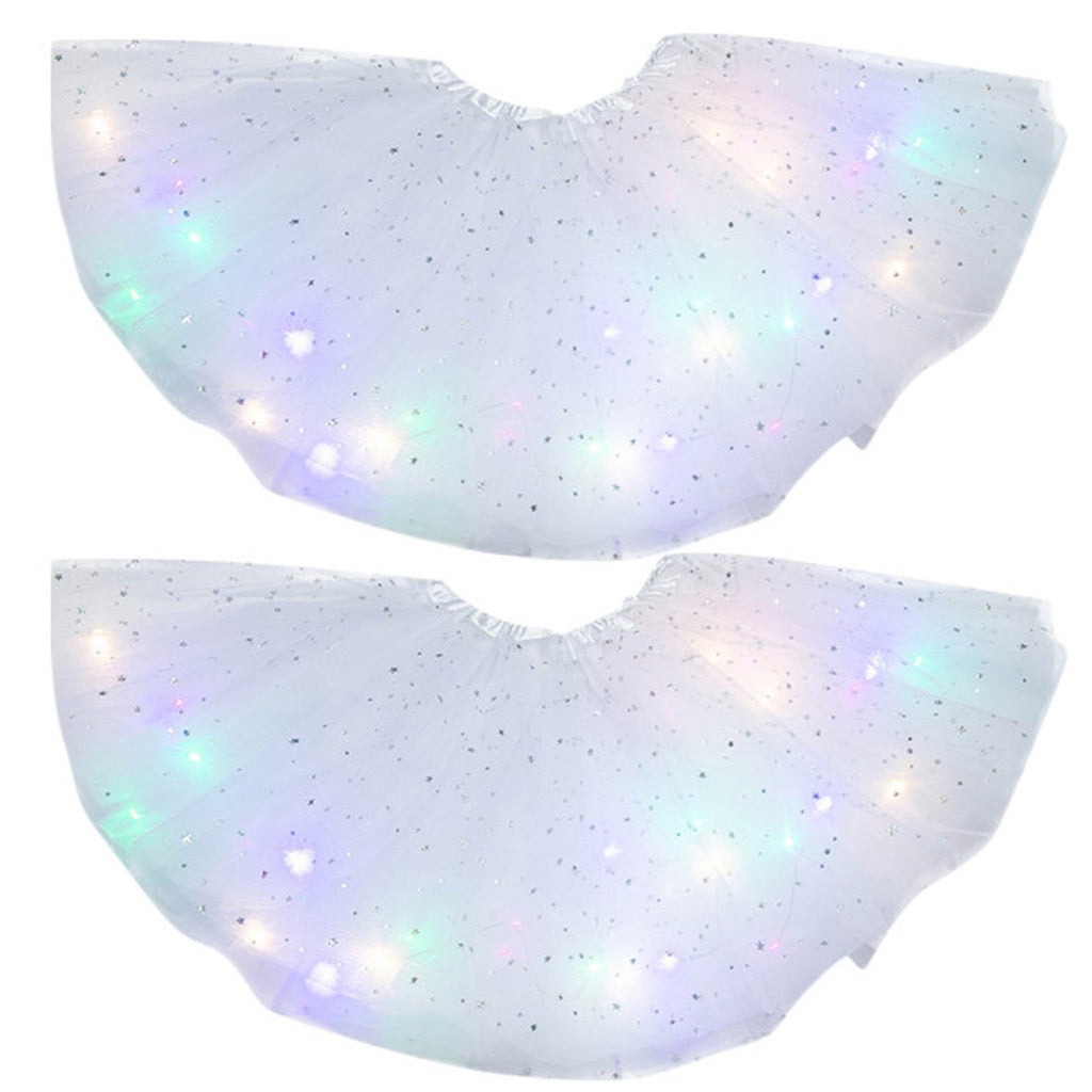 Magical & Luminous  LED Princess Halloween Tutu Skirt Sequins Shiny Skirt What Else You Got?