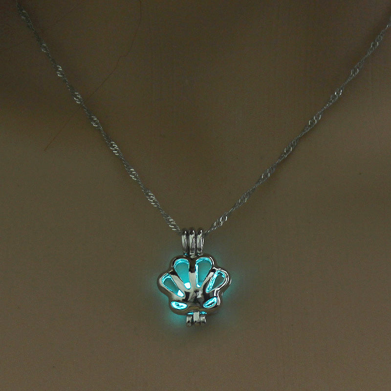 GLOW-IN-THE-DARK SCALLOP HOLLOW-OUT DIY necklace What Else You Got?