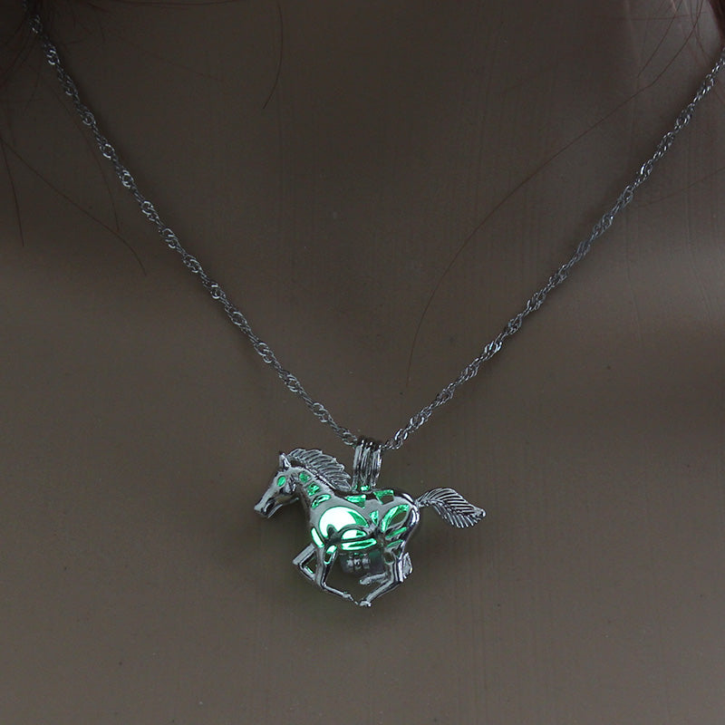 Multicolored Glow‑in‑the‑Dark Pony Necklace What Else You Got?