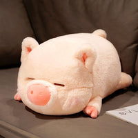 Adorable Pig Plush Throw Pillow – Soft Stuffed Animal in 2 Styles & 3 Sizes | Christian Gift Idea